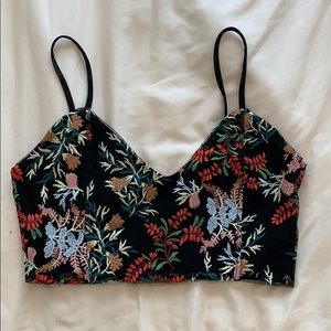 Floral Embroidered Bralette